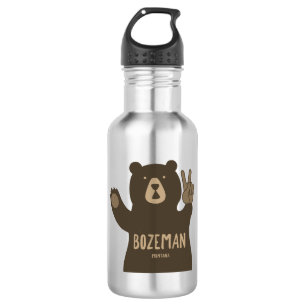 Bouteille D'eau Ours de la paix de Bozeman Montana