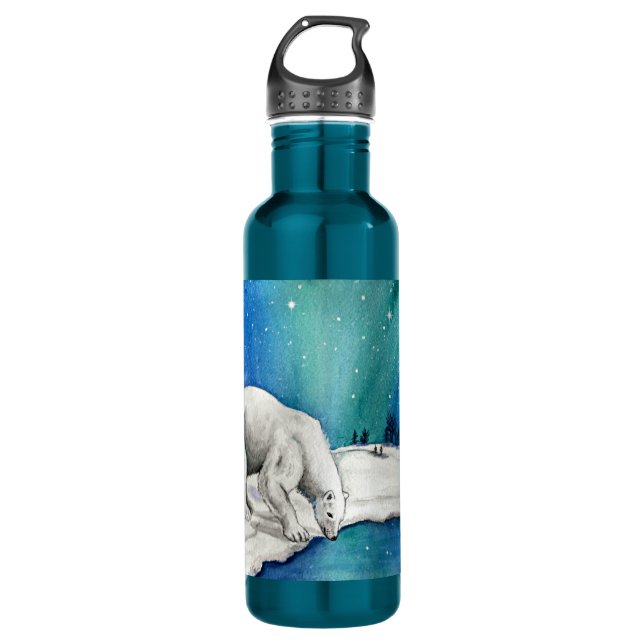 Bouteille D'eau Ours polaire Aurora (Devant)