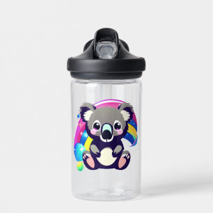 Bouteille D'eau Ourson Koala Mignon et Arc-en-Ciel Personnalisé