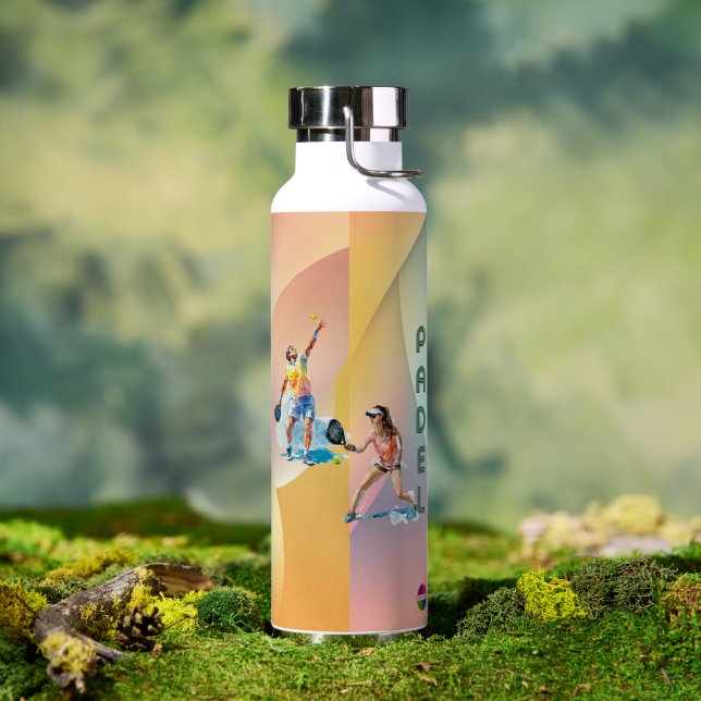 Bouteille D'eau Padel Water Bottle: Vibrant Style Collection Vol.1 (Extérieur (pivotée))