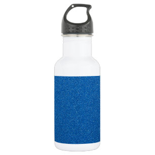 Bouteille D'eau Paillettes bleues, scintillement, fond de paillett