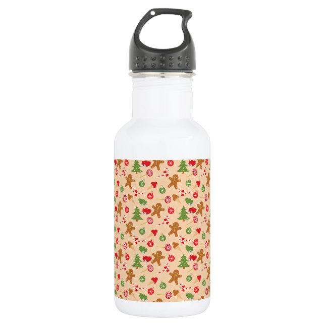 Bouteille D'eau Pain d'épices Homme, Bonbons et crème glacée (Devant)