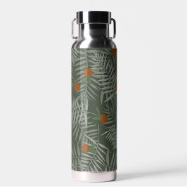 Bouteille D'eau Palm Feuilles & Oranges