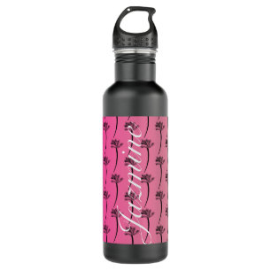Bouteille D'eau Palmier tropical Motif rose