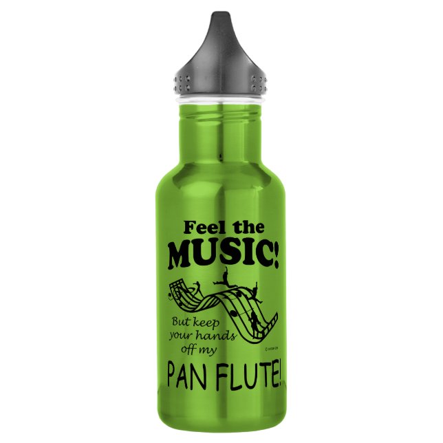 Bouteille D'eau Pan Flûte Sentez La Musique (Gauche)