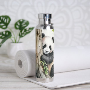 Bouteille D'eau Panda Ours Par Arbre