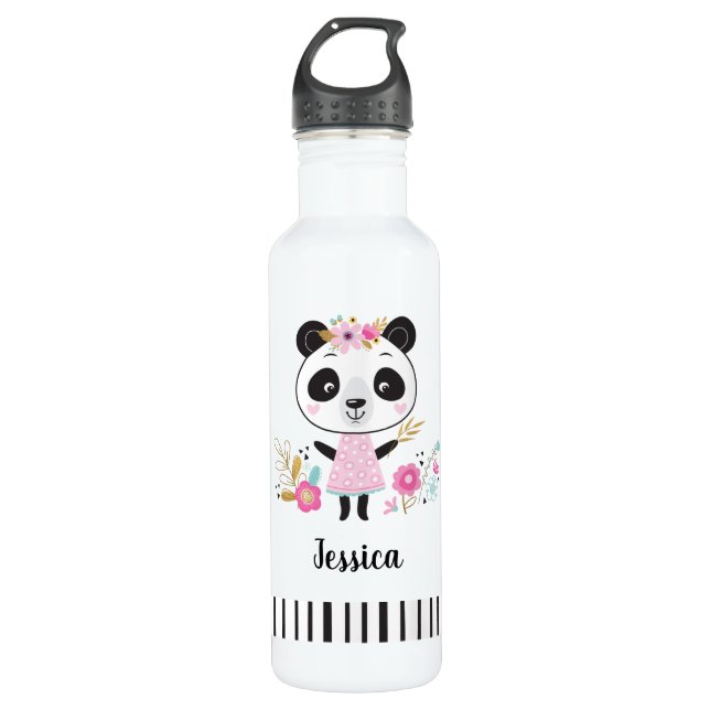 Bouteille D'eau Panda rose mignon (Devant)