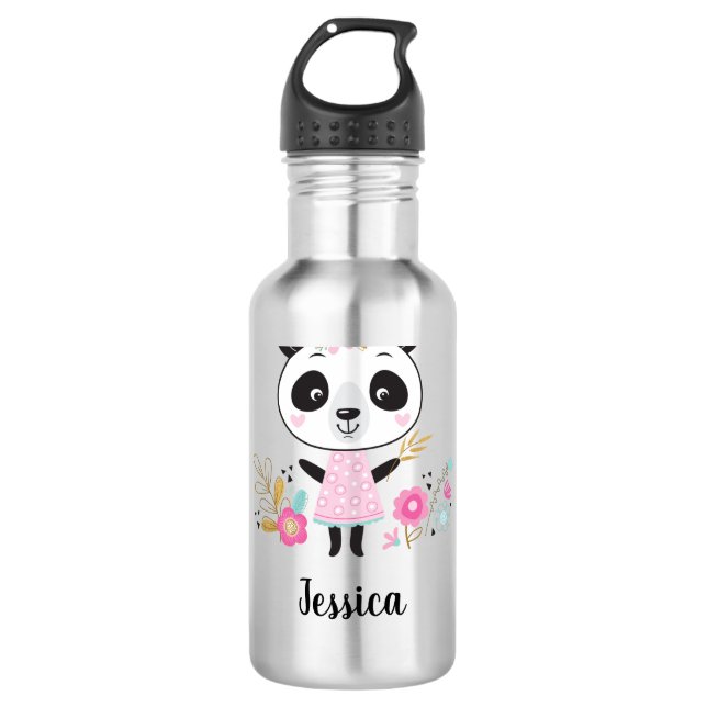 Bouteille D'eau Panda rose mignon (Devant)