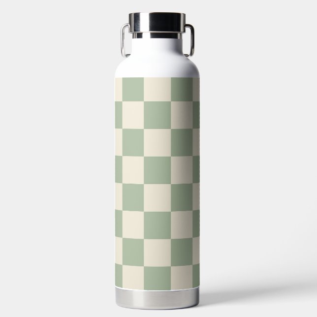 Bouteille D'eau Panneau de contrôle blanc vert et blanc désactivé (Avant)