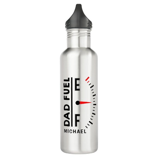 Bouteille D'eau Papa Carburant Funny Fête des pères Anniversaire P (Gauche)