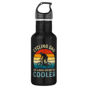 Bouteille D'eau Papa cycliste   Cycliste   Cycologiste   Aventure