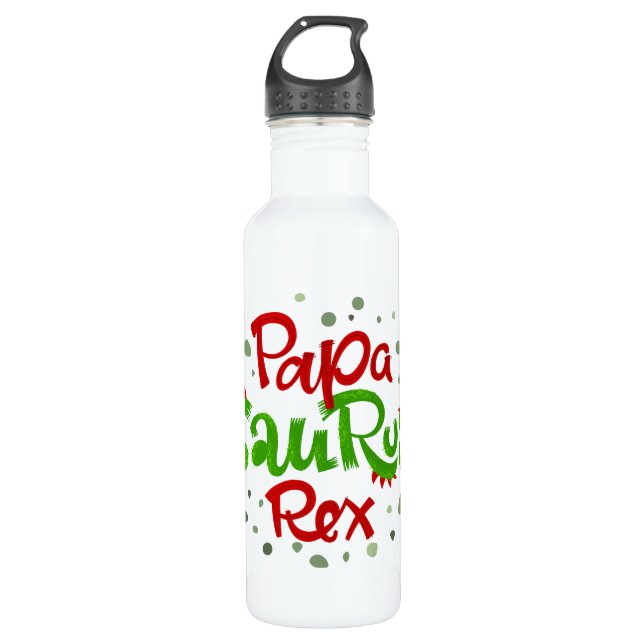 Bouteille D'eau Papa Saurus Rex Graphic (Devant)