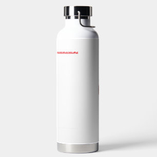 Bouteille D'eau papier peint design d'intérieur fleurs rouges, dos