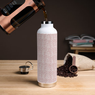 Bouteille D'eau papier peint rouge et blanc avec un motif