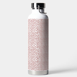 Bouteille D'eau papier peint rouge et blanc avec un motif