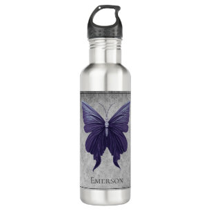 Bouteille D'eau Papillon à bijoux pourpre
