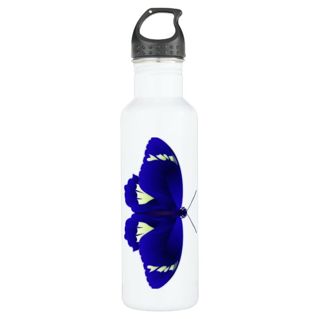 Bouteille D'eau Papillon bleu (Devant)