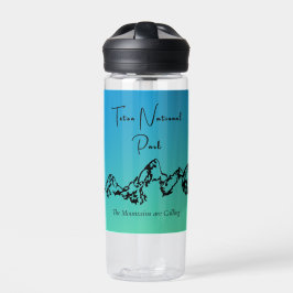 Bouteille D'eau Parc national de Teton Blue Green 20oz Straw