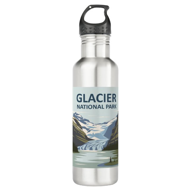 Bouteille D'eau Parc national Glacier Art de voyage (Devant)
