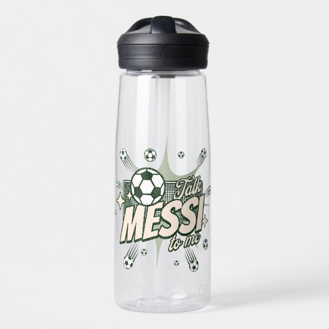 Bouteille D'eau Parlez Messi à moi Fans de football (Avant)