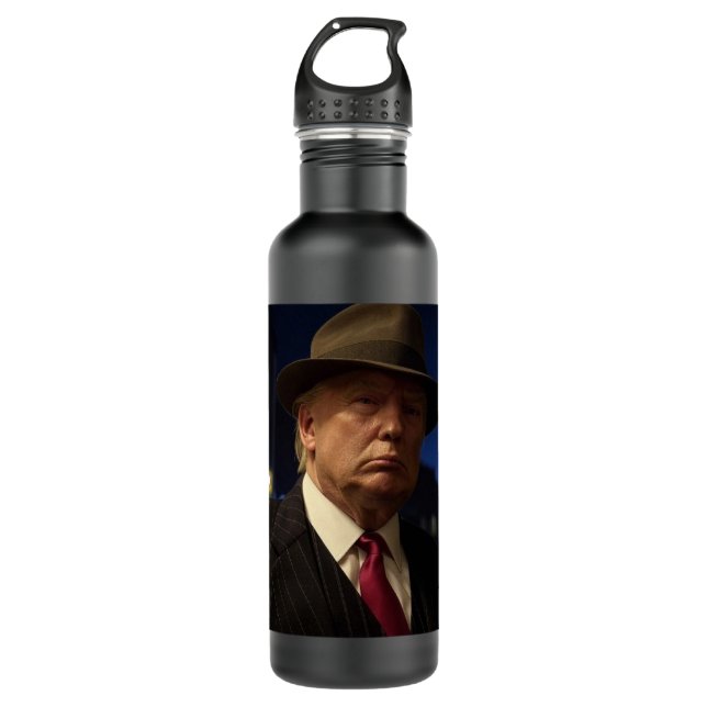 Bouteille D'eau Parrain de l'Amérique Don J. Trump (Devant)