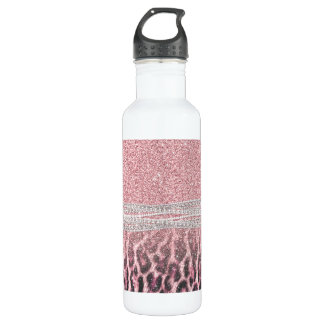 Bouteille D'eau Parties scintillant poster de animal Chic Girly Ro