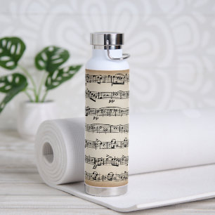Bouteille D'eau Partition vintage