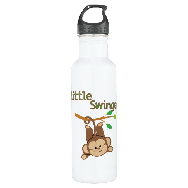 Bouteille D'eau Partouzeur de singe de garçon petit (Devant)
