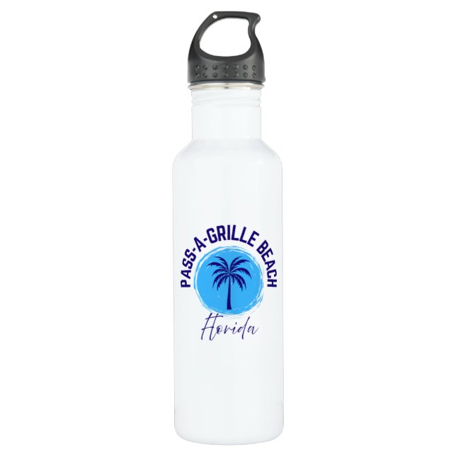 Bouteille D'eau Pass-A-Grille Beach Florida Water Bottle (Devant)