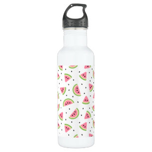 Bouteille D'eau Pastèque rose, Graines de pastèque, Motif d'été