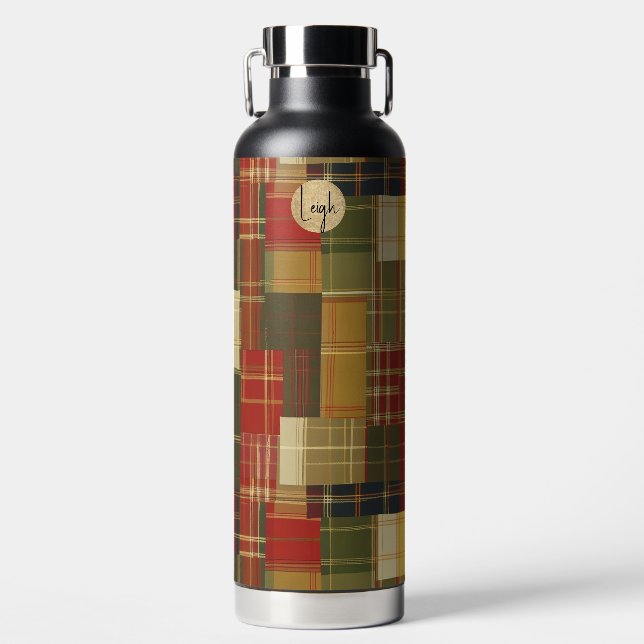 Bouteille D'eau Patches Plaid Thermal (Avant)