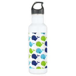 Bouteille D'eau Pattern of Whales, Cute Whales, Sea Animals