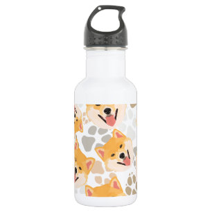 Bouteille D'eau Pattes Shiba Inu de chien de motif