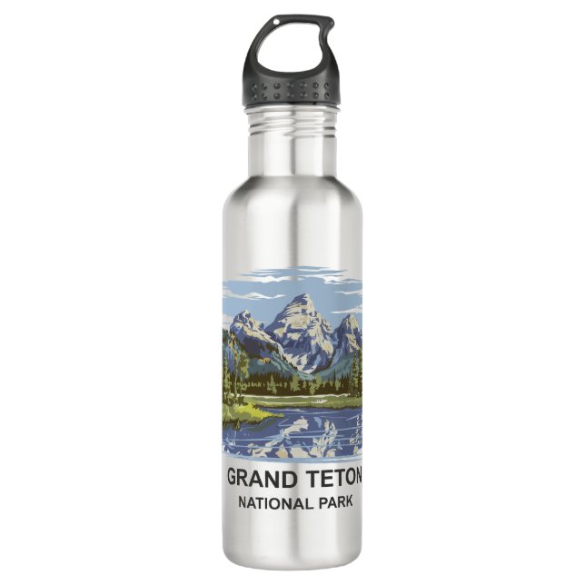 Bouteille D'eau Paysage du parc national de Grand Teton (Devant)