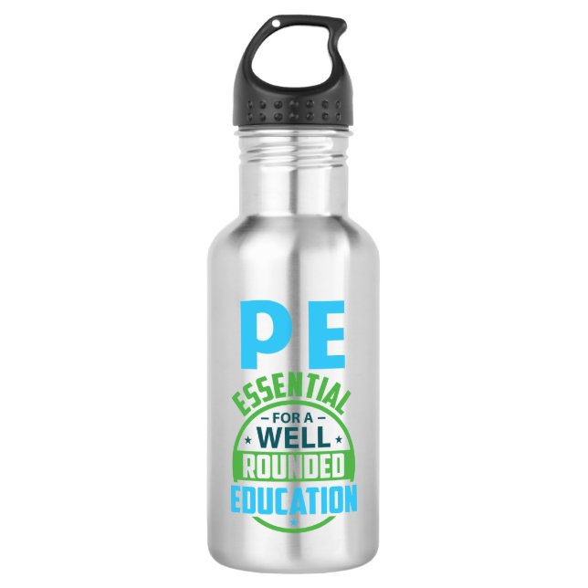 Bouteille D'eau PE essentiel pour une éducation totale (Devant)
