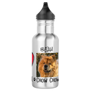 Bouteille D'eau Peace Love Chow Chows Amoureux de les chiens