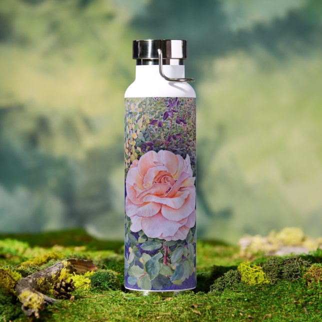 Bouteille D'eau Peace Rose (Extérieur (pivotée))