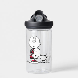 Bouteille D'eau PEANUTS   Motif rouge et noir