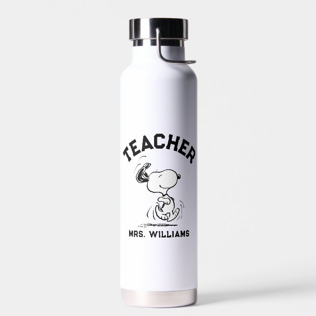 Bouteille D'eau Peanuts | Snoopy Happy Dance Teacher (Gauche)