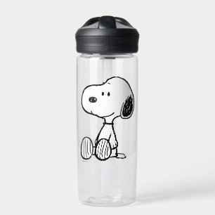 Bouteille D'eau PEANUTS   Snoopy on Black White Comics
