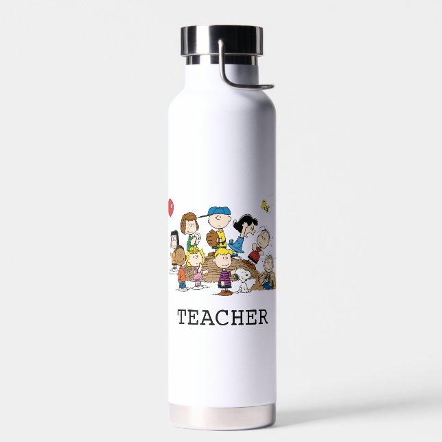Bouteille D'eau Peanuts | The Gang Teacher (Gauche)