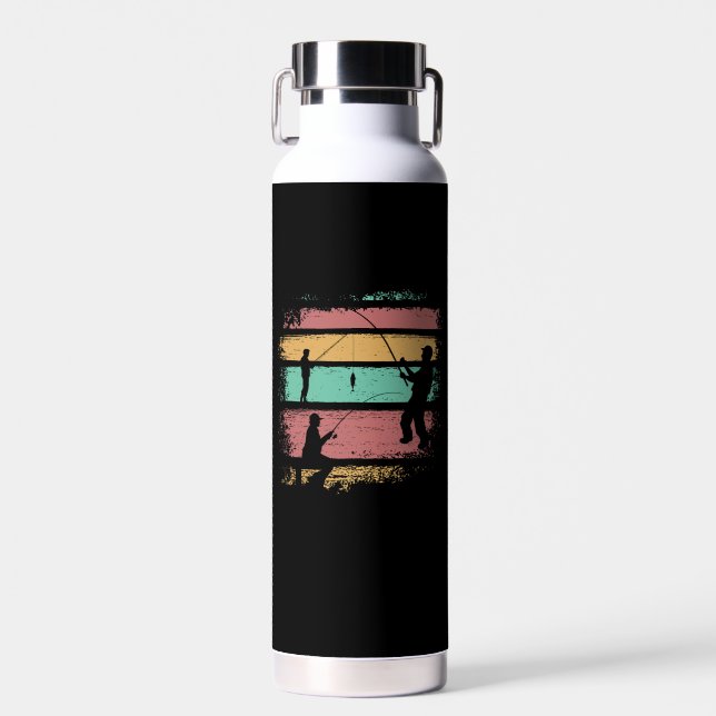 Bouteille D'eau Pêche vintage (Avant)