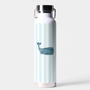 Bouteille D'eau Peinture de baleine Bleu Bande Nautique