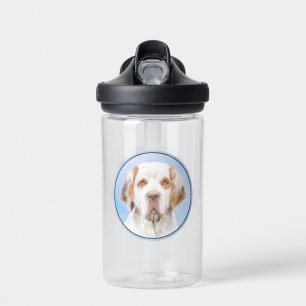 Bouteille D'eau Peinture de Clumber Spaniel - Art Original Mignon