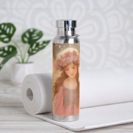 Bouteille D'eau Peinture Imaginaire Fée Rose Cute