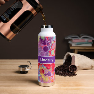 Bouteille D'eau Peinture personnalisée violet rouge pour la peintu