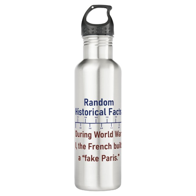 Bouteille D'eau Pendant La Première Guerre Mondiale, Les Français  (Devant)