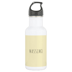 Bouteille D'eau Perle dorée personnalisée minimaliste ajoutez votr