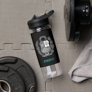 Bouteille D'eau Pérou Fitness & Armoiries du Pérou / drapeau