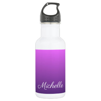 Bouteille D'eau Personalisé violet ombre